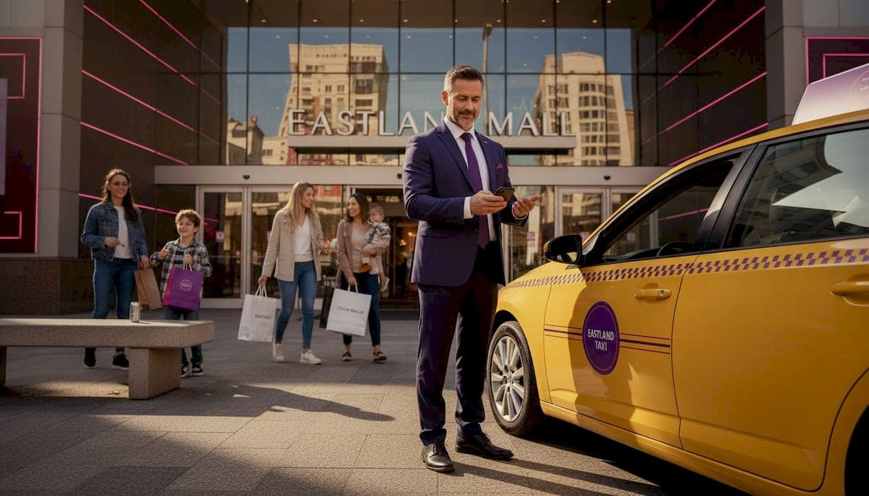 How to get a cab to Evansville shopping mall